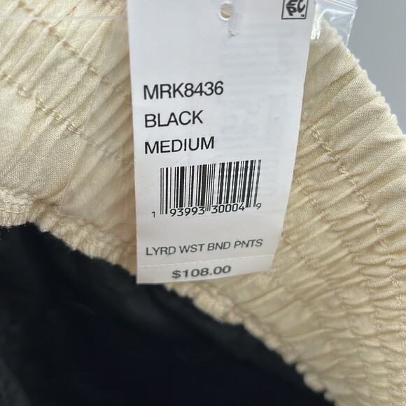 Moon River Layered Waistband Pants - Cream/Black - Medium - New with tags - Picture 5 of 8